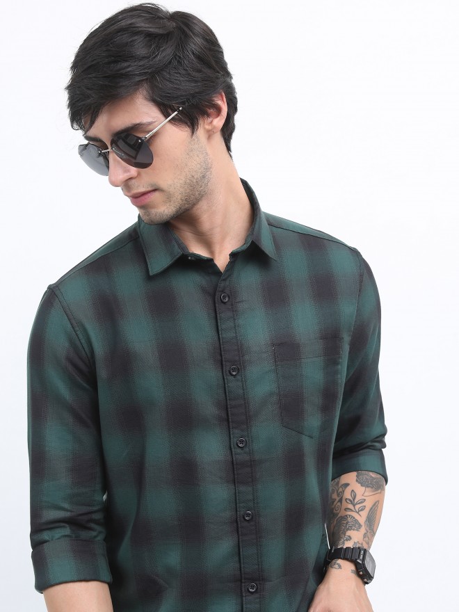 Buy Highlander Green Slim Fit Casual Shirt For Men Online At Rs 649 Ketch