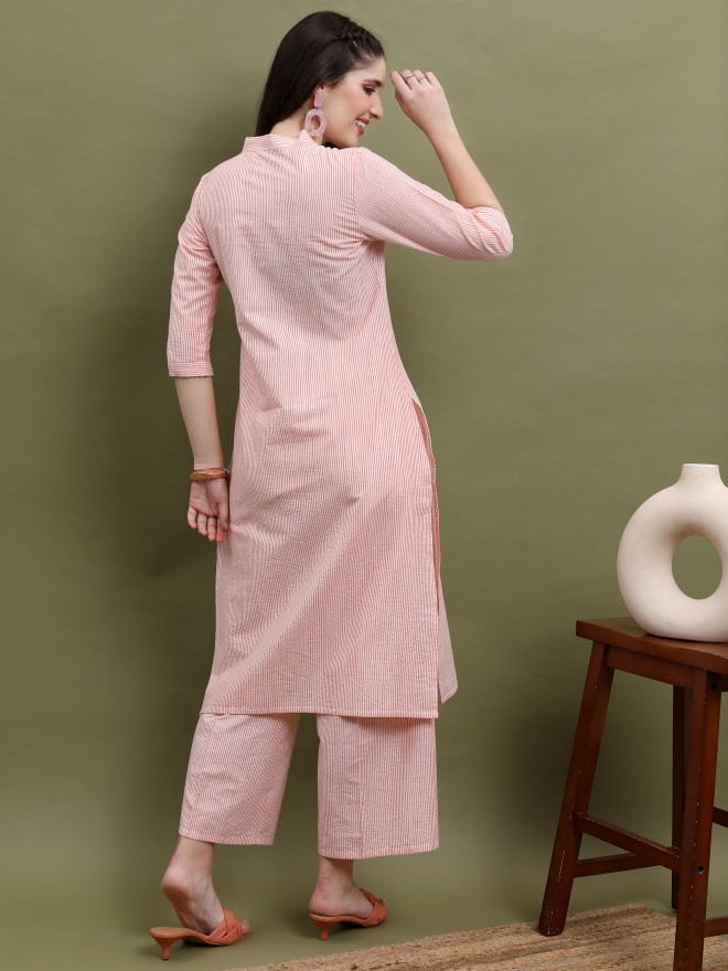 Buy Vishudh Peach Kurta With Palazzo For Women Online At Rs Ketch