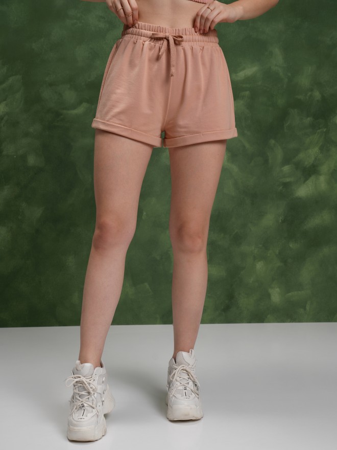 Buy Tokyo Talkies Nude Top With Shorts Co Ords For Women Online At Rs