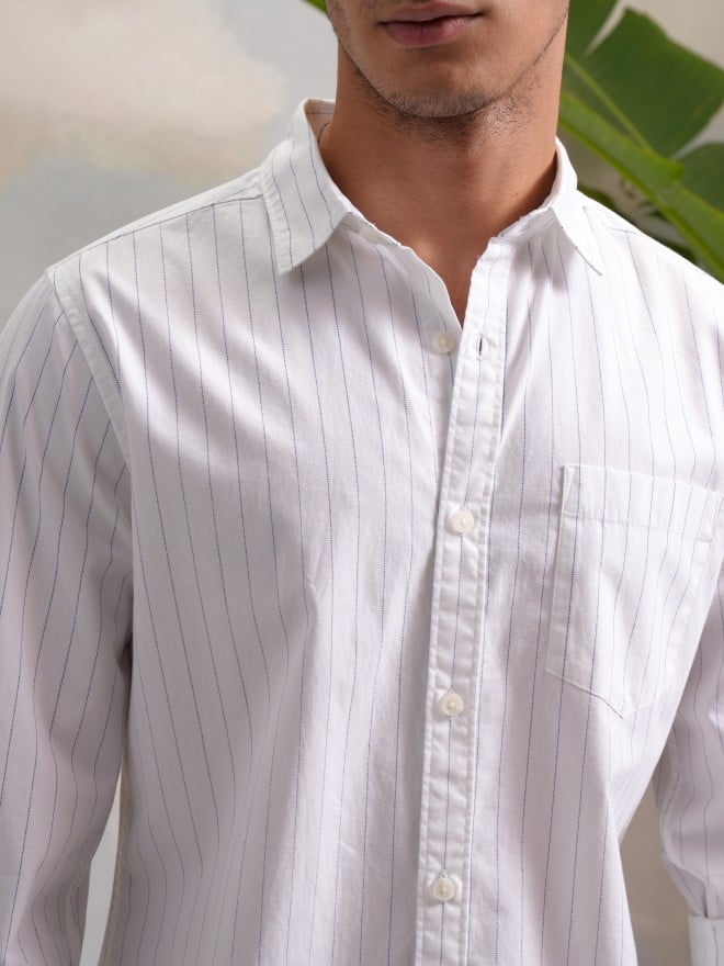 Buy Highlander Multi Striped Slim Fit Casual Shirts For Men Online At