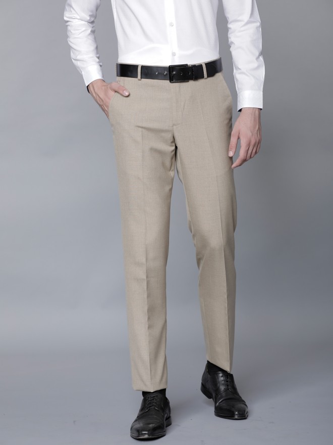 Buy Black Coffee Beige Formal Trousers for Men Online at Rs.899 - Ketch