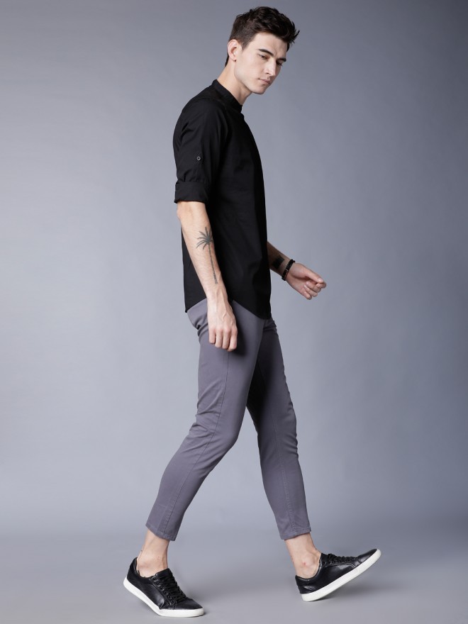 Buy Highlander Black Slim Fit Solid Casual Shirt for Men Online at Rs.479 -  Ketch