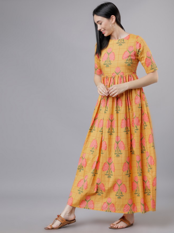 Buy Yellow Self Design Silk Blend Straight Kurta With Trousers & Dupatta  Online at Rs.2149