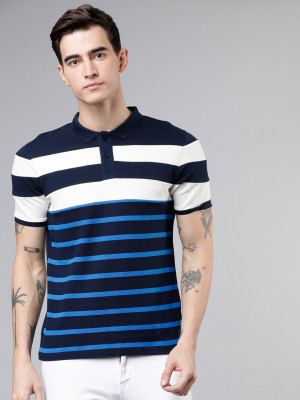 Striped Polo Collar Tshirt