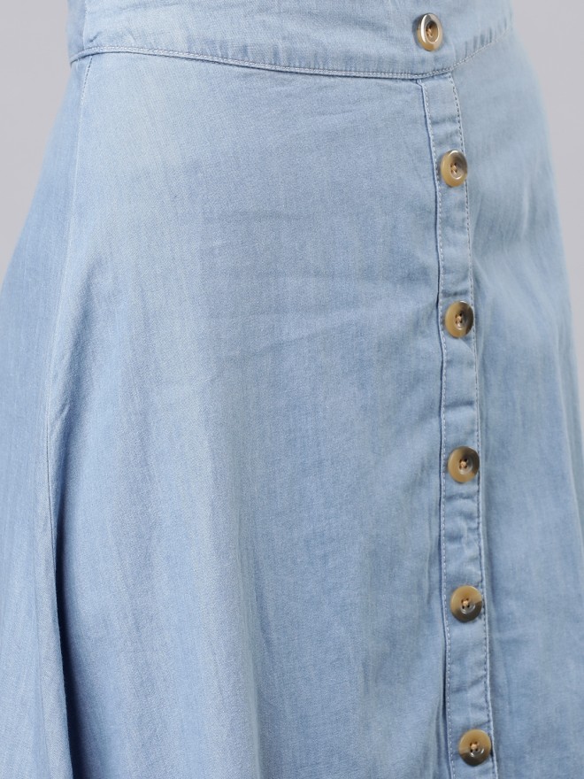Vintage Button-Up Denim Skirt – EMBLEM COLLECTIVE