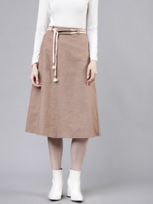 Flared Midi Skirt