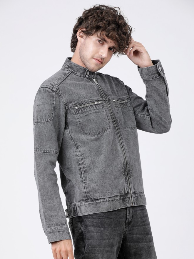 Grey Evergreen Wire organic-denim jacket | Y/Project | MATCHES UK