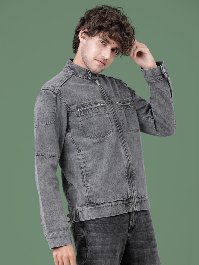 Buy Highlander Grey Denim Jacket for Men Online at Rs.948 - Ketch