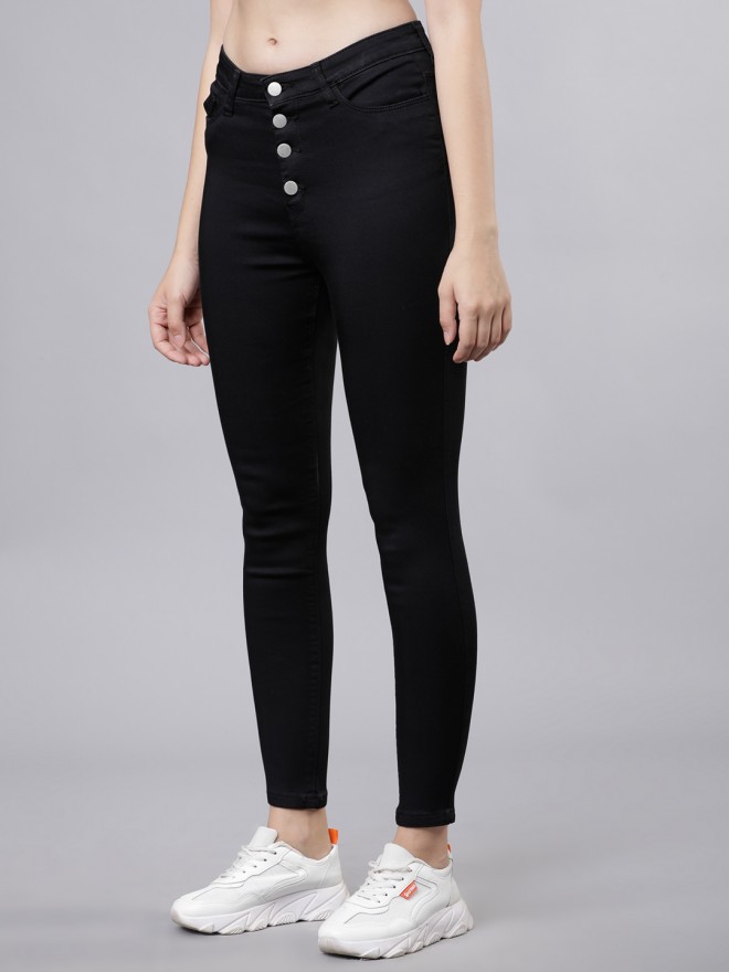 Buy Tokyo Talkies Black Slim Fit Stretchable Jeans for Women