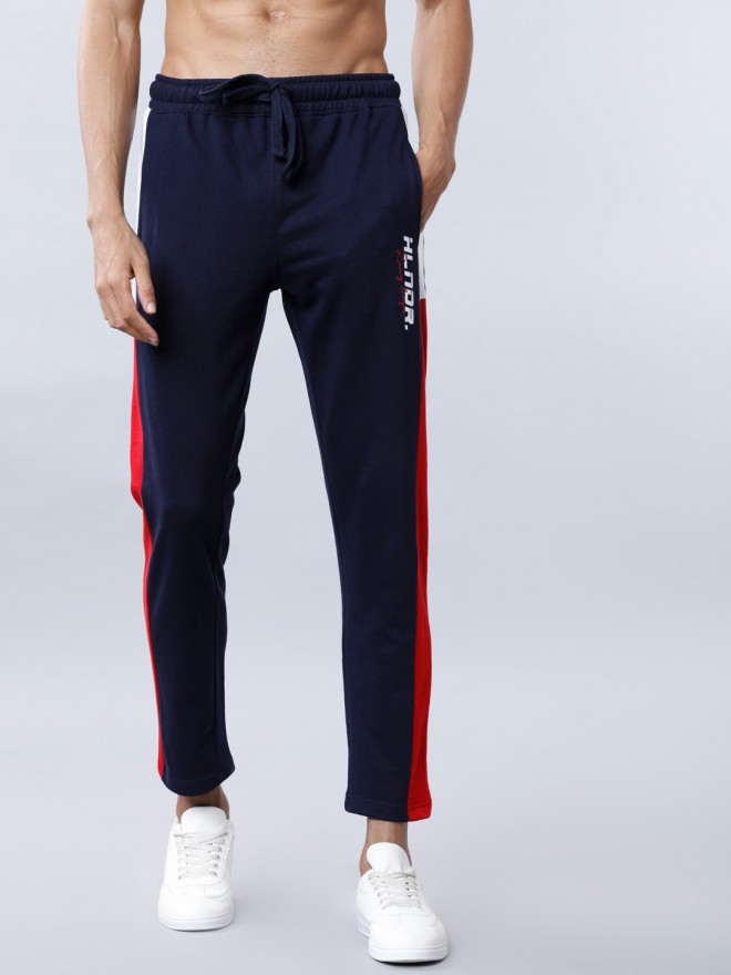 Buy Highlander Navy Blue Slim Fit Track Pants for Men Online at Rs.599 ...