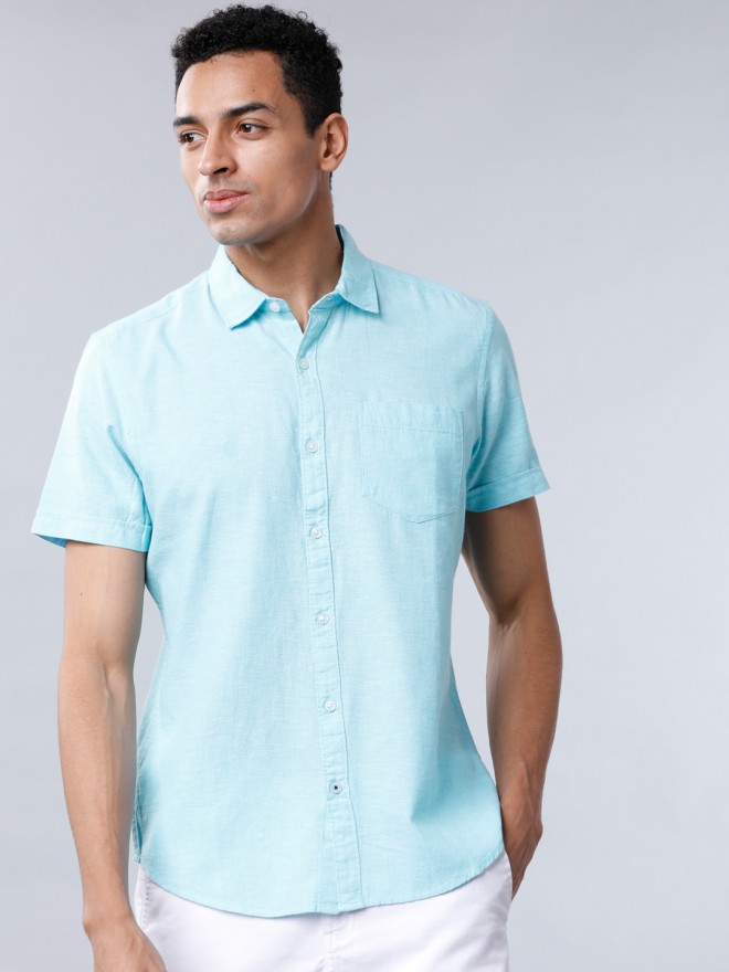 Buy Highlander Aqua Slim Fit Solid Casual Shirt for Men Online at Rs ...