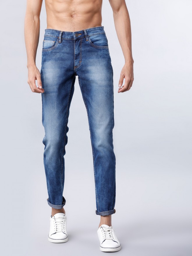 Buy Highlander Navy Blue Slim Fit Stretchable Jeans for Men Online at ...