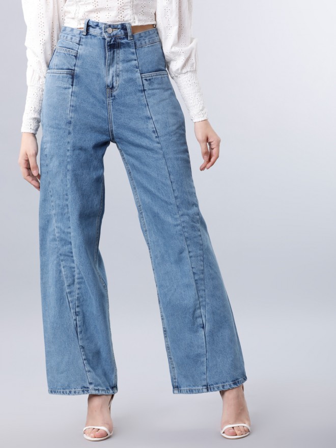 Buy Tokyo Talkies Blue Flared Jeans for Women Online at Rs.759 - Ketch
