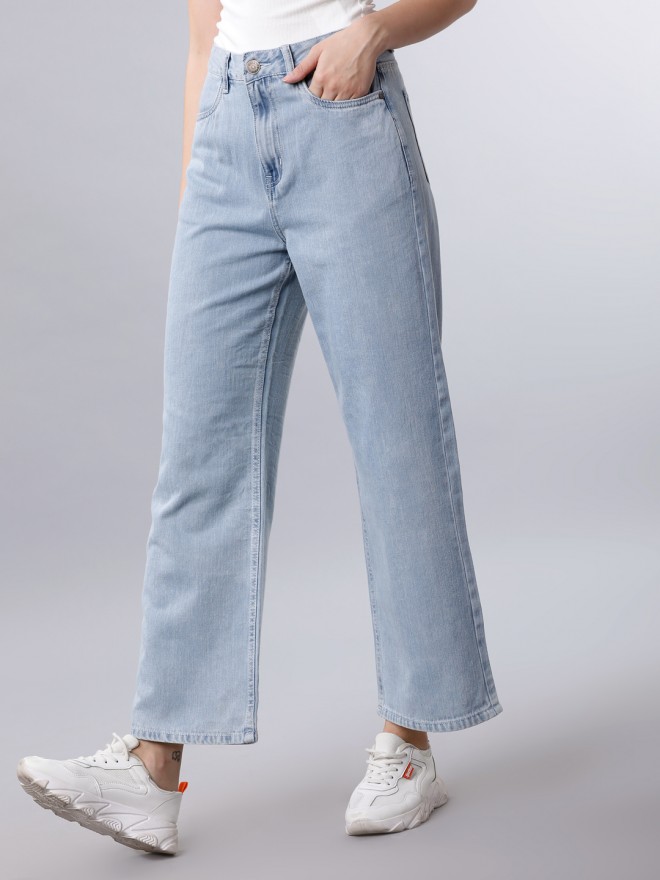 Buy Tokyo Talkies Blue Flared Non Stretchable Jeans for Women