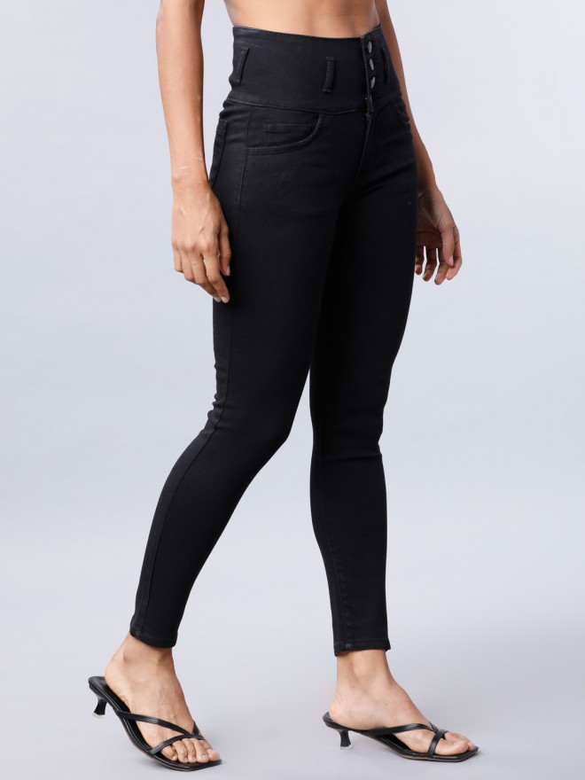Lycra Cotton Party Wear Leather Look Jeggings at Rs 550 in
