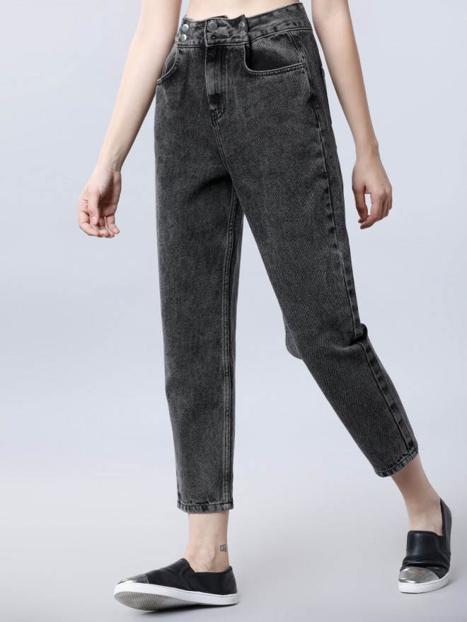 Buy Tokyo Talkies Black Straight Fit Jean for Women Online at Best ...