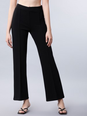 Solid Regular Fit Trousers