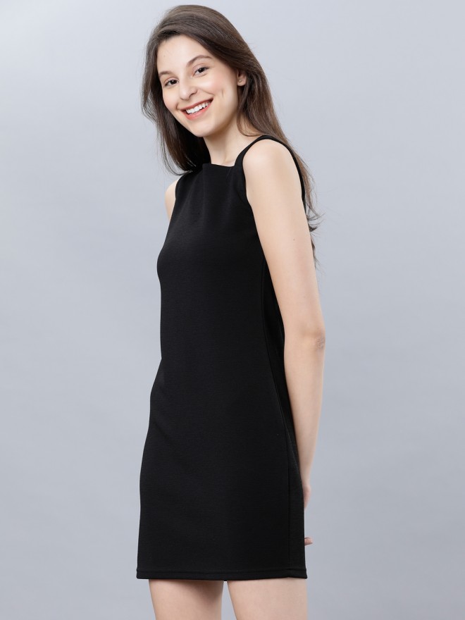 Tokyo Talkies Women Black Solid Bodycon Dresses 