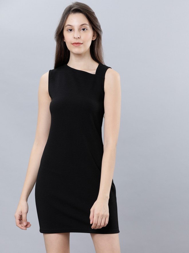 Tokyo Talkies Women Black Solid Bodycon Dresses 