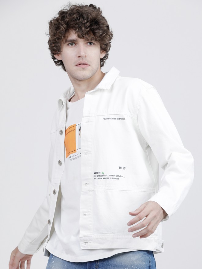 Auguste White Denim Jacket Size 8 – SwapUp