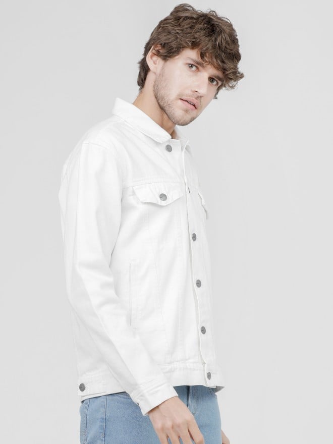 highlander white denim jacket