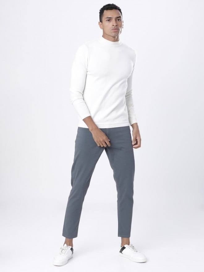 Buy Highlander Grey Chinos Trouser for Men Online at  - Ketch