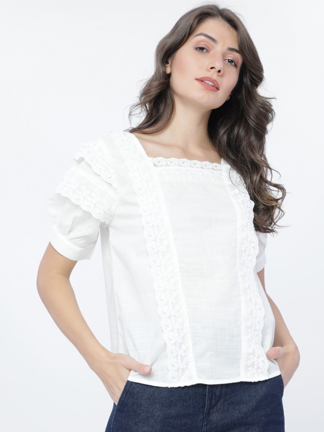 Buy Tokyo Talkies Lace Top for Women Online at Rs.379 - Ketch