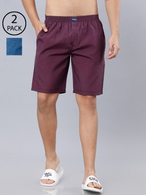 Pack of 2 Checked Lounge Shorts