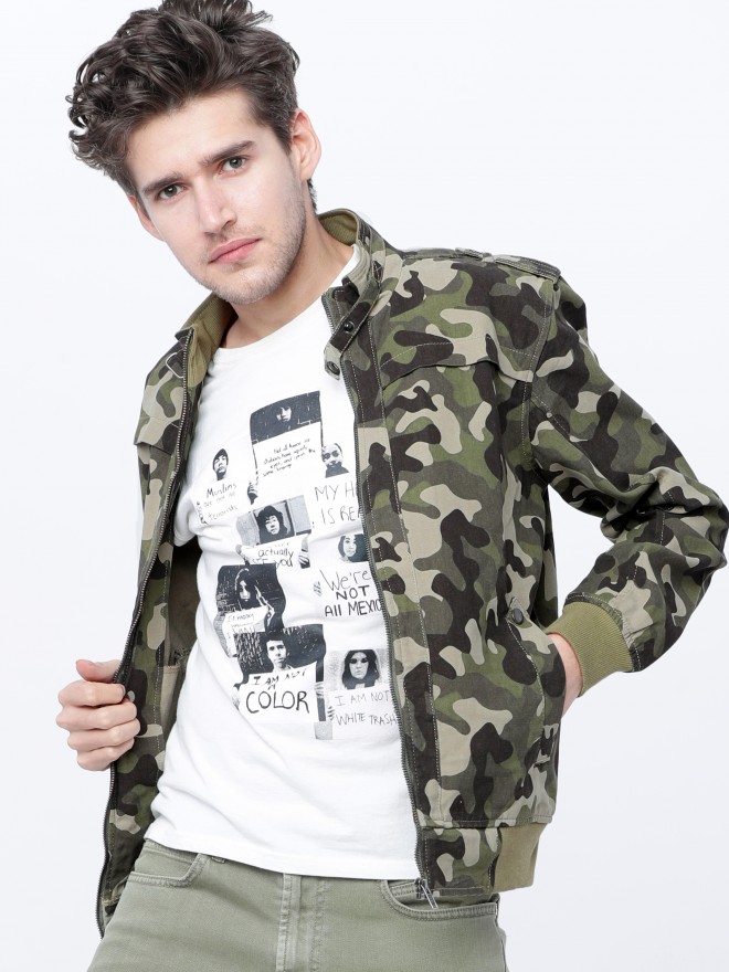 Flying machine outlet camouflage jacket