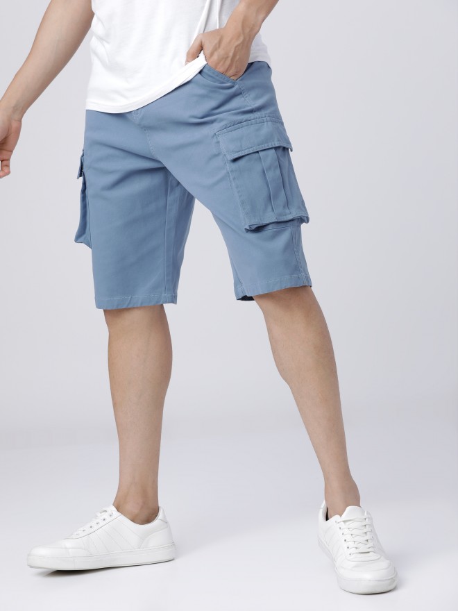 Buy Highlander Dusty Blue Cargo Shorts for Men Online at Rs.789 - Ketch