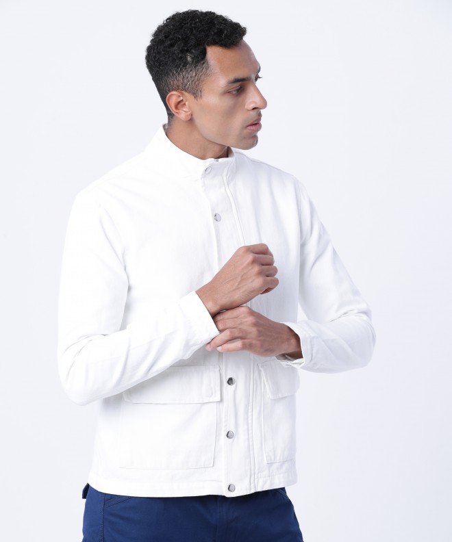 Men White Jeans Jackets - Buy Men White Jeans Jackets online in India