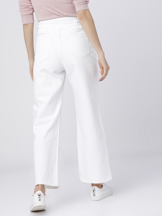 Buy Tokyo Talkies White Flared Jeans for Women Online at Rs.689 - Ketch