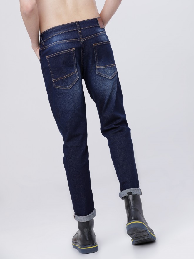 Highlander Men Blue Tapered Fit Clean Look  Jeans 