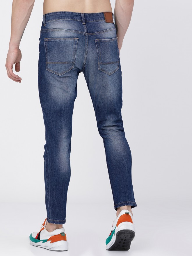 highlander tapered fit men blue jeans