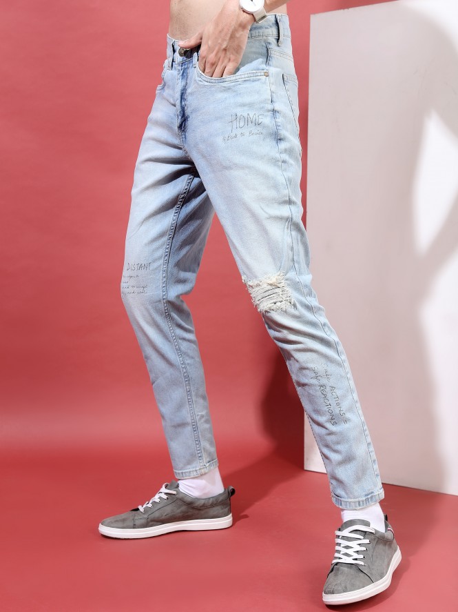 Men's Skinny Fit Light Stone Wash Color Jeans – Waimea