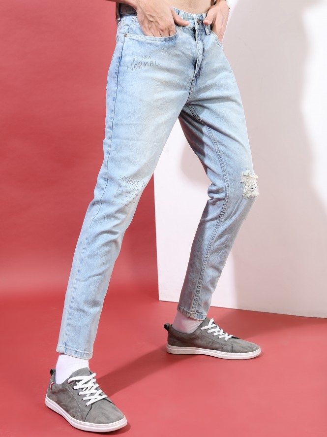 2021 High quality Men Denim Side Striped Jeans Mens Ripped Ripped Pants  Destroyed Hole Zipper Slim Fit Jean Trousers price from kilimall in Kenya -  Yaoota!