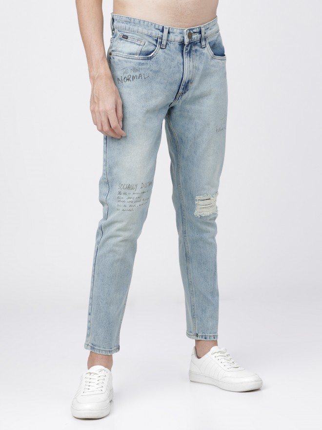 highlander slim men blue jeans