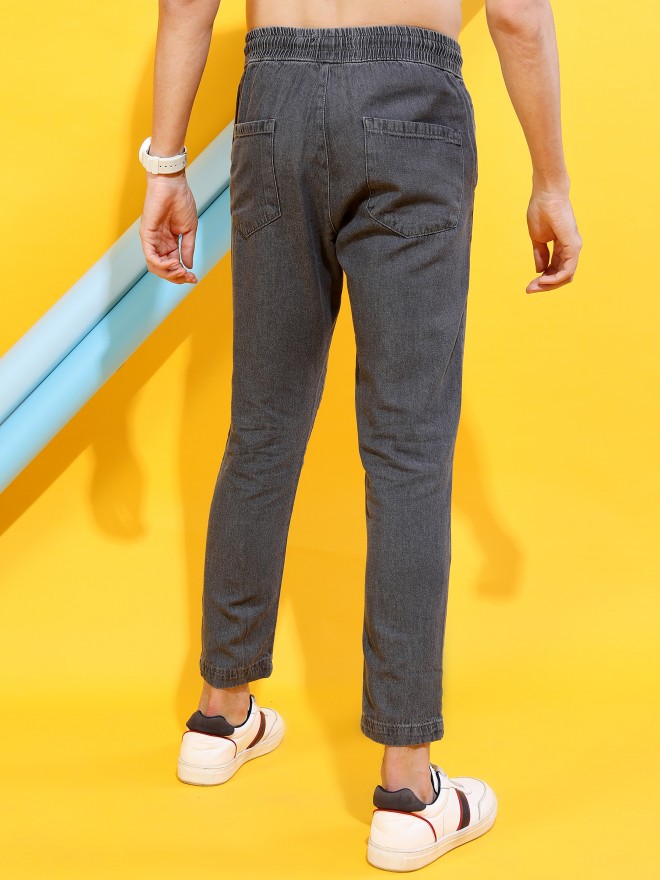 Buy Highlander Grey Tapered Fit Jeans for Men Online at Best Price - Ketch