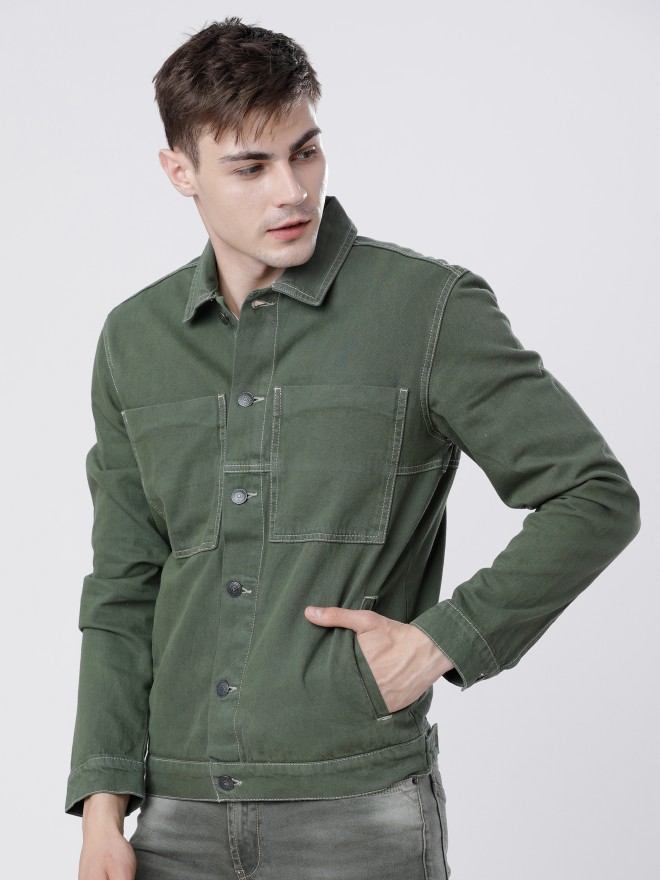 highlander green denim jacket