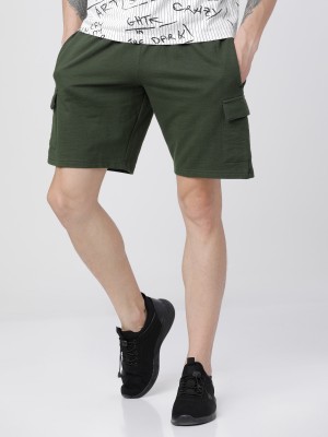 Olive Slim Fit Shorts