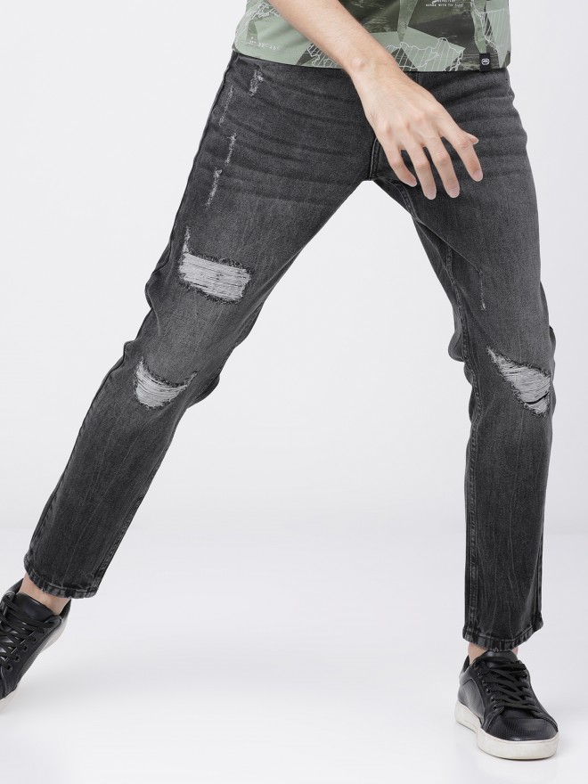 Buy Highlander Light Blue Tapered Fit Highly Distressed Stretchable Jeans  for Men Online at Rs.739 - Ketch