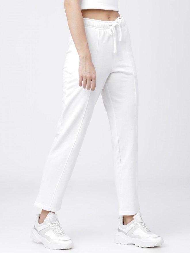 Buy Tokyo Talkies White Casual Track Pant for Women Online at Rs