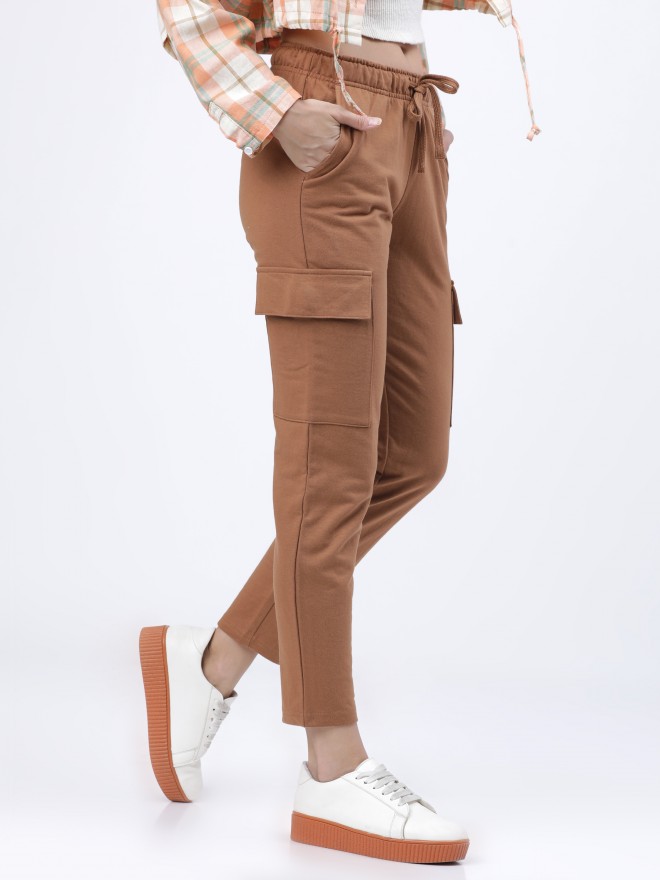 Buy Men Brown Slim Fit Solid Casual Trousers Online  780127  Allen Solly