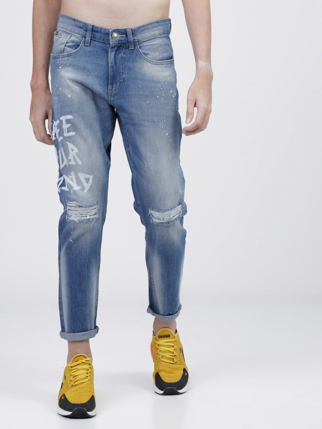 highlander slim men blue jeans