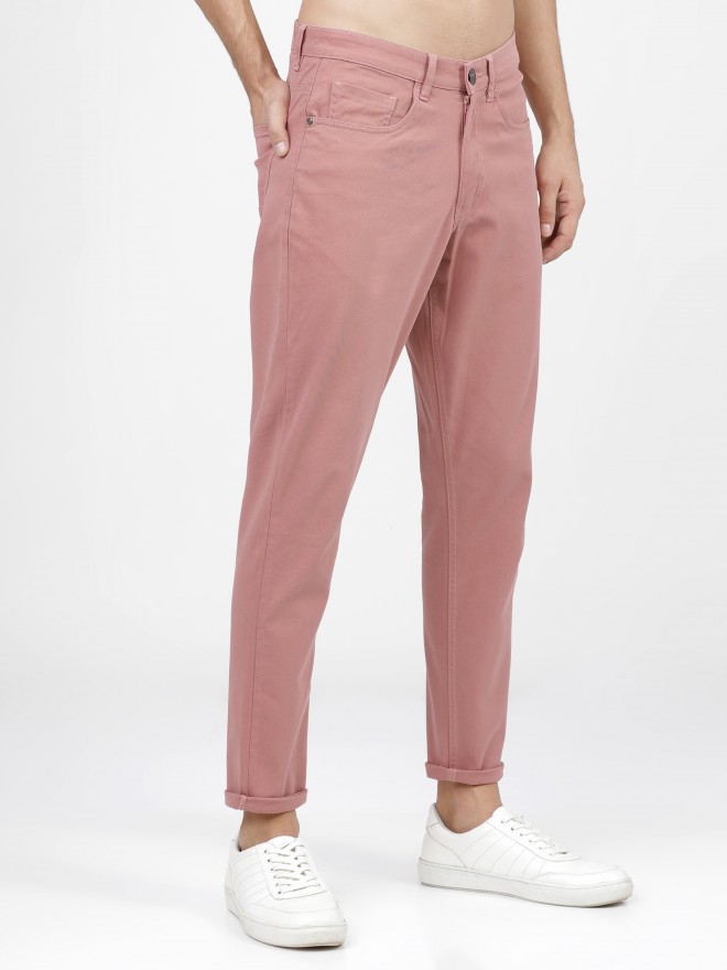 Gap - Red Tapered Casual Trousers Cotton Tencel Lyocell Spandex | SilkRoll
