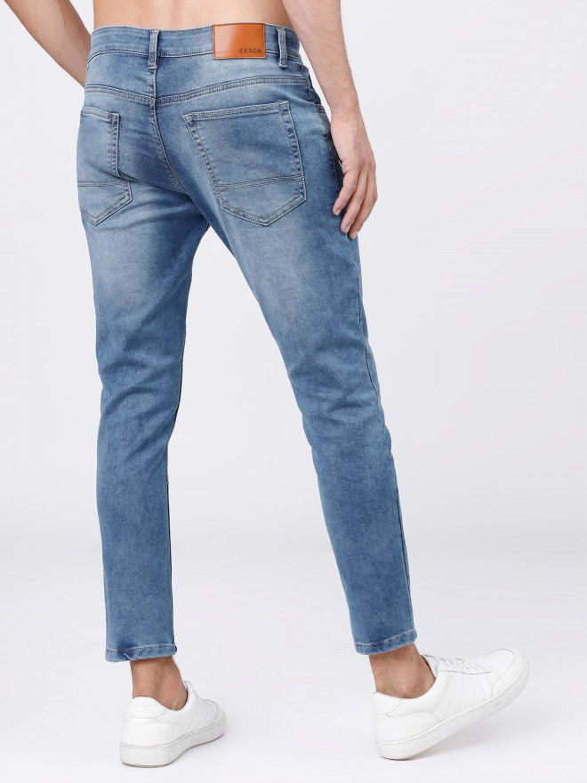 Buy Ketch Blue Slim Fit Stretchable Jeans for Men Online at Rs.577 - Ketch