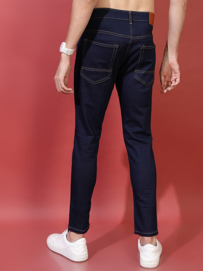 CULTURA Skinny Jeans for Boys Big Boys Teens Slim Wash Denim Pants, Dark  Blue - Accent Stitch, Size 16 - Walmart.com