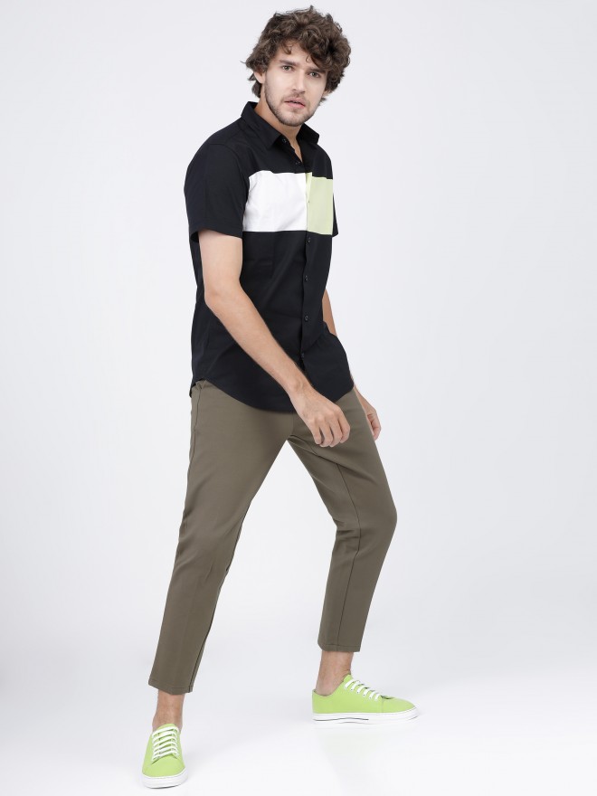 Buy Highlander Olive Slim Fit Trouser for Men Online at Rs.755 - Ketch