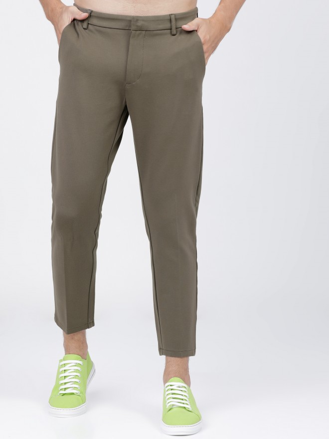 Buy Highlander Olive Slim Fit Trouser for Men Online at Rs.789 - Ketch