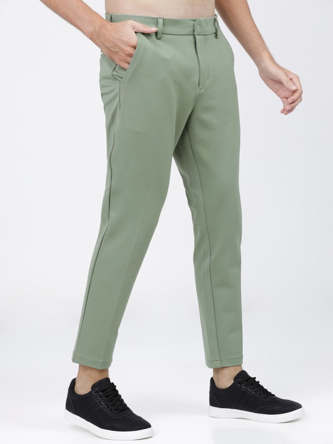 GörSeç Men's Khaki Color Italian Cut Slimfit Fabric Trousers - Trendyol